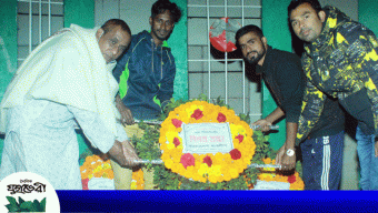 চুনারুঘাটে ভাষা শহীদদের প্রতি শ্রদ্ধা ও পুষ্পস্তবক অর্পন
