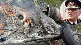 হেলিকপ্টার দুর্ঘটনায় ভারতের সেনা সর্বাধিনায়কসহ ১৩ জন নিহত