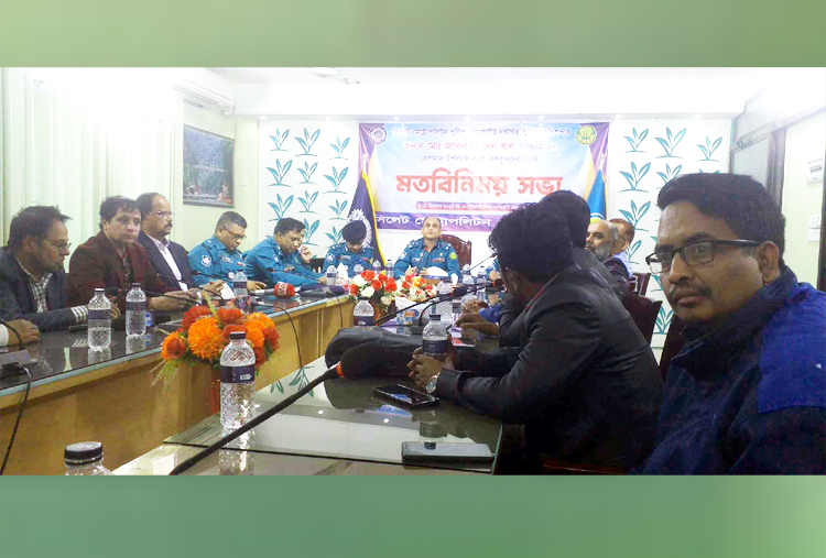 সিলেটে সাংবাদিকদের সঙ্গে এসএমপির নবাগত পুলিশ কমিশনারের মতবিনিময়