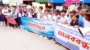 ময়লার ভাগাড় অপসারণের দাবিতে শিক্ষার্থীদের মানববন্ধন