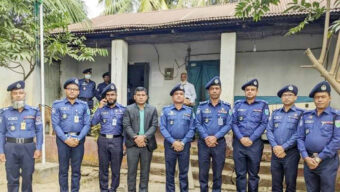 কুরমাঘাট ইমিগ্রেশন চেকপোস্ট পরিদর্শনে সিলেটের ডিআইজি