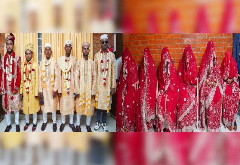 সিলেটে ৭ দম্পতির যৌতুক বিহীন বিয়ে