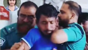 শিশু ফাহিমা হত্যা: প্রধান আসামি জাকিরকে আদালতে মারধর