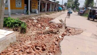 মৌলভীবাজারে বন্যায় চার উপজেলায় ৯৫ কিলোমিটার সড়ক ক্ষতিগ্রস্ত